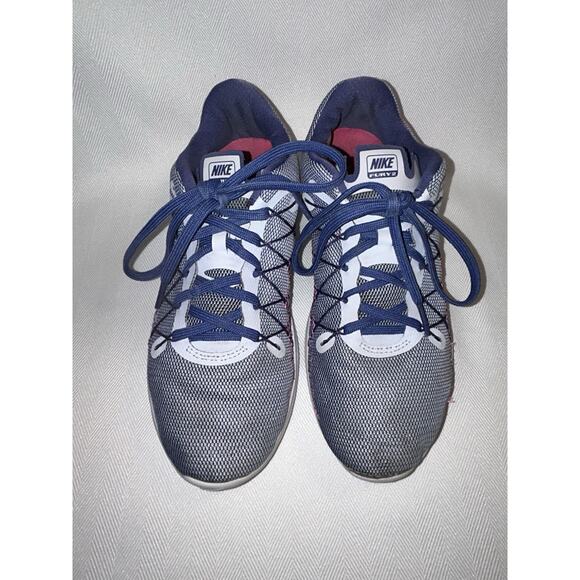 Nike Women’s Flex Fury Gray Pink Running Shoes 819135-501 Women’s Size 7.5 - Picture 2 of 7